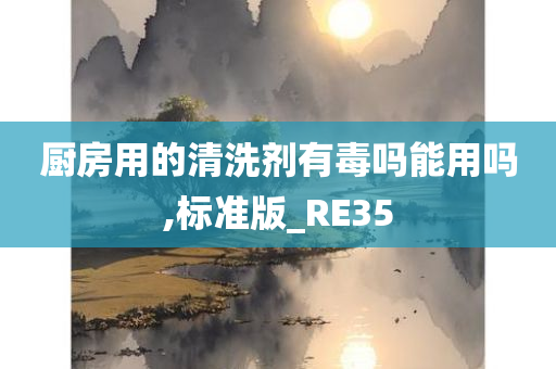 厨房用的清洗剂有毒吗能用吗,标准版_RE35