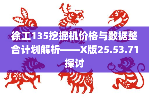 徐工135挖掘机价格与数据整合计划解析——X版25.53.71探讨