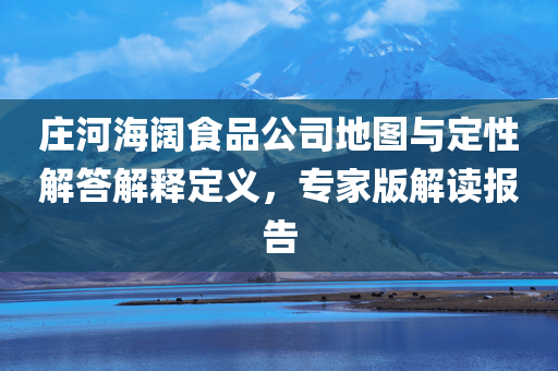 庄河海阔食品公司地图与定性解答解释定义，专家版解读报告