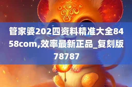 管家婆202四资料精准大全8458com,效率最新正品_复刻版78787