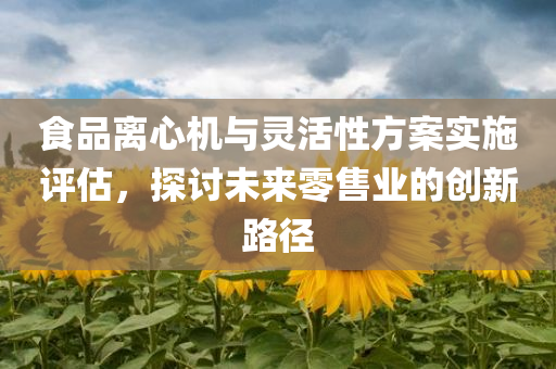 食品离心机与灵活性方案实施评估，探讨未来零售业的创新路径