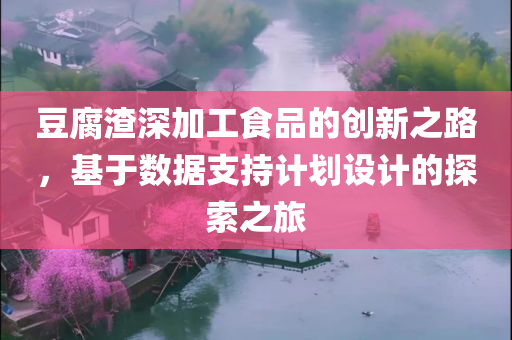 豆腐渣深加工食品的创新之路，基于数据支持计划设计的探索之旅