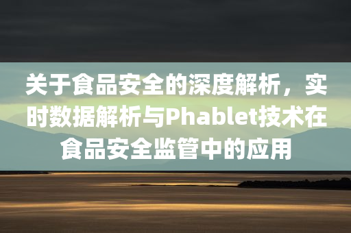 关于食品安全的深度解析，实时数据解析与Phablet技术在食品安全监管中的应用