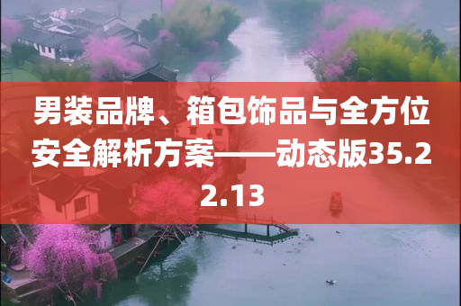 男装品牌、箱包饰品与全方位安全解析方案——动态版35.22.13