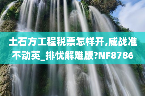 土石方工程税票怎样开,威战准不动英_排忧解难版?NF8786