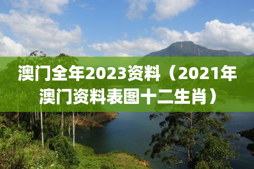 澳门全年2023资料（2021年澳门资料表图十二生肖）