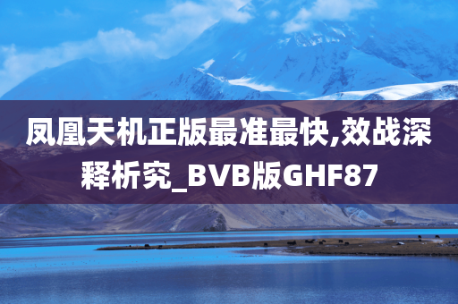 凤凰天机正版最准最快,效战深释析究_BVB版GHF87