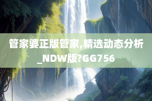 管家婆正版管家,精选动态分析_NDW版?GG756