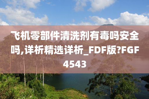 飞机零部件清洗剂有毒吗安全吗,详析精选详析_FDF版?FGF4543