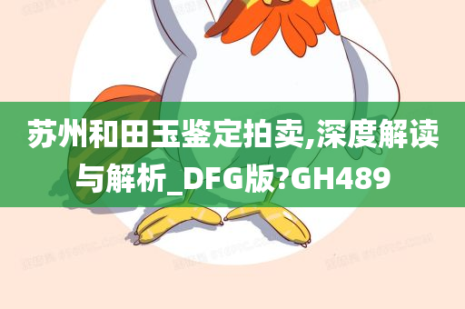 苏州和田玉鉴定拍卖,深度解读与解析_DFG版?GH489