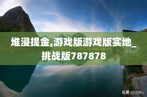 堆浸提金,游戏版游戏版实地_挑战版787878