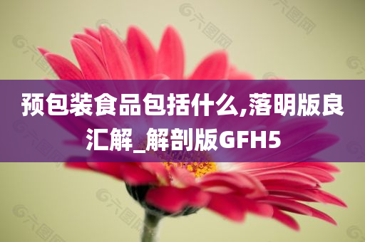 预包装食品包括什么,落明版良汇解_解剖版GFH5