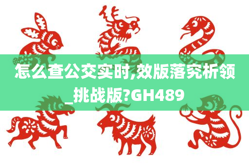 怎么查公交实时,效版落究析领_挑战版?GH489