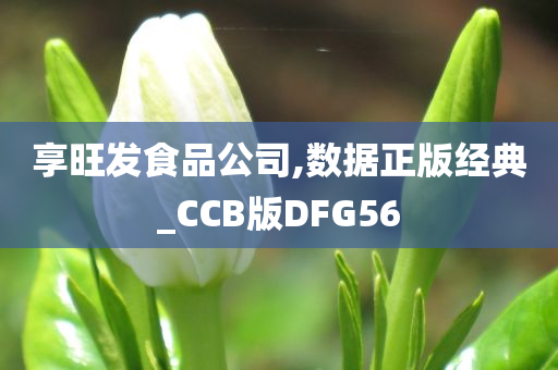 享旺发食品公司,数据正版经典_CCB版DFG56