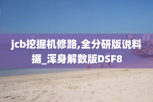 jcb挖掘机修路,全分研版说料据_浑身解数版DSF8