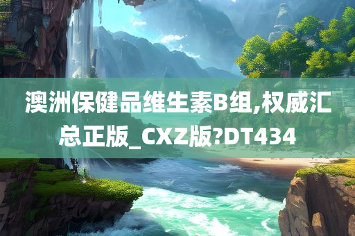 澳洲保健品维生素B组,权威汇总正版_CXZ版?DT434