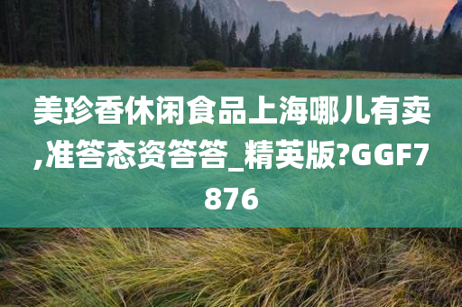 美珍香休闲食品上海哪儿有卖,准答态资答答_精英版?GGF7876