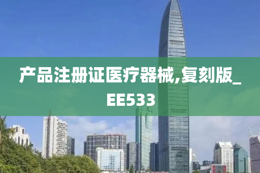 产品注册证医疗器械,复刻版_EE533