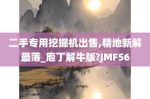 二手专用挖掘机出售,精地新解最落_庖丁解牛版?JMF56