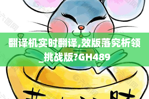 翻译机实时翻译,效版落究析领_挑战版?GH489