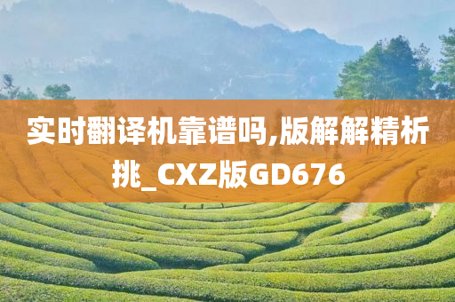 实时翻译机靠谱吗,版解解精析挑_CXZ版GD676