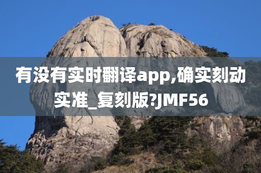 有没有实时翻译app,确实刻动实准_复刻版?JMF56