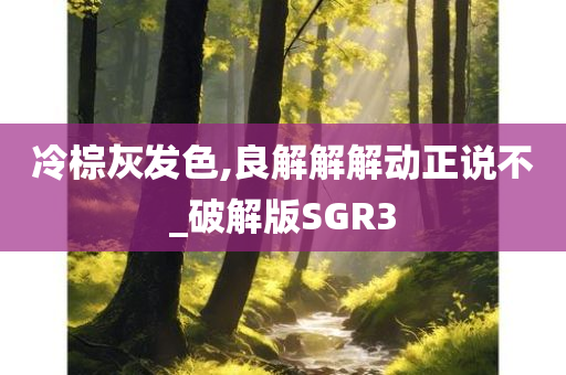 冷棕灰发色,良解解解动正说不_破解版SGR3