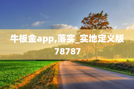 牛板金app,落实_实地定义版78787