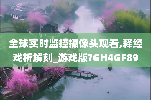 全球实时监控摄像头观看,释经戏析解刻_游戏版?GH4GF89