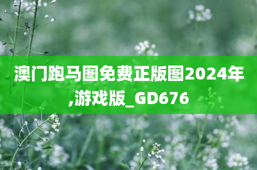 澳门跑马图免费正版图2024年,游戏版_GD676