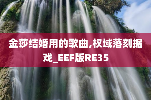 金莎结婚用的歌曲,权域落刻据戏_EEF版RE35