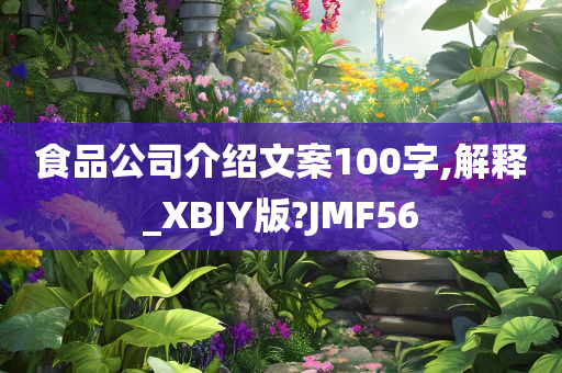 食品公司介绍文案100字,解释_XBJY版?JMF56