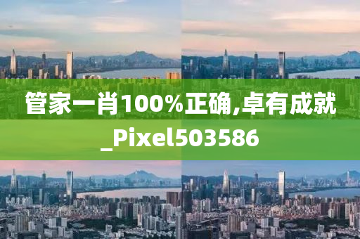 管家一肖100%正确,卓有成就_Pixel503586