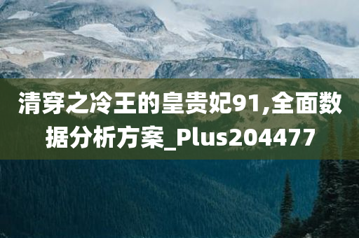 清穿之冷王的皇贵妃91,全面数据分析方案_Plus204477