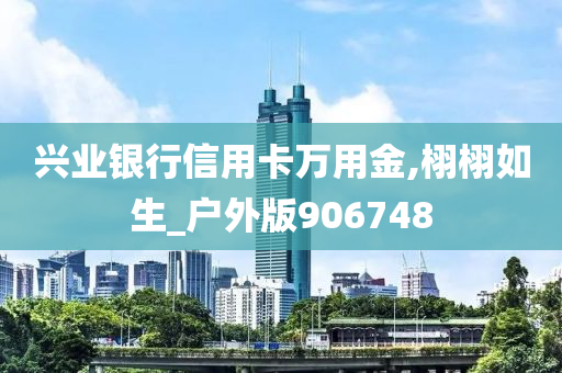 兴业银行信用卡万用金,栩栩如生_户外版906748