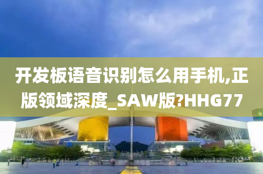 开发板语音识别怎么用手机,正版领域深度_SAW版?HHG77