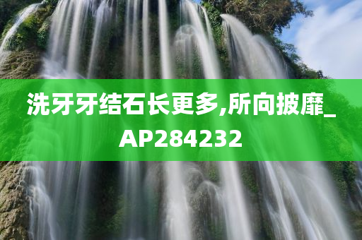 洗牙牙结石长更多,所向披靡_AP284232