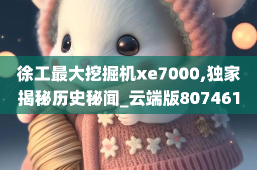 徐工最大挖掘机xe7000,独家揭秘历史秘闻_云端版807461