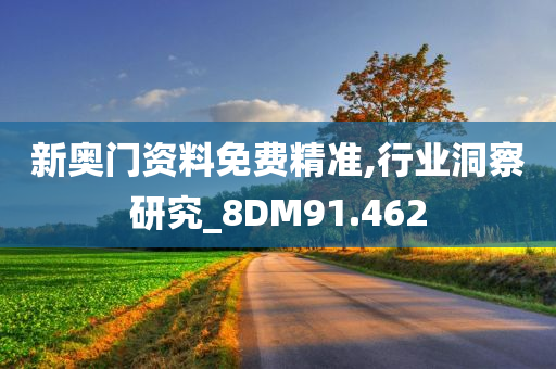 新奥门资料免费精准,行业洞察研究_8DM91.462