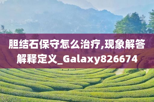 胆结石保守怎么治疗,现象解答解释定义_Galaxy826674