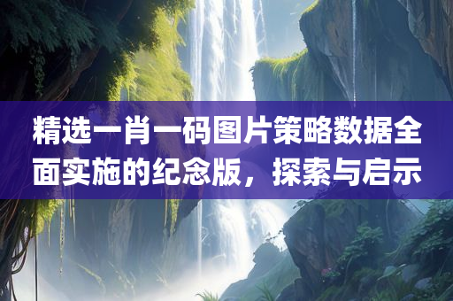 精选一肖一码图片策略数据全面实施的纪念版，探索与启示