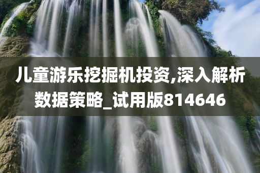 儿童游乐挖掘机投资,深入解析数据策略_试用版814646