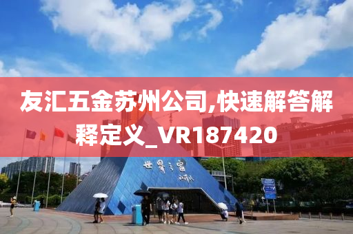 友汇五金苏州公司,快速解答解释定义_VR187420