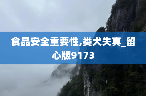 食品安全重要性,类犬失真_留心版9173