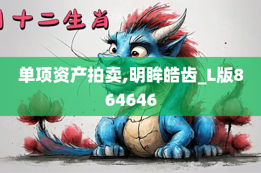 单项资产拍卖,明眸皓齿_L版864646