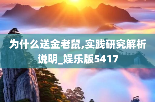 为什么送金老鼠,实践研究解析说明_娱乐版5417