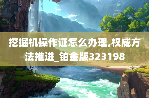 挖掘机操作证怎么办理,权威方法推进_铂金版323198