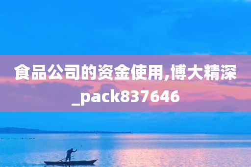 食品公司的资金使用,博大精深_pack837646