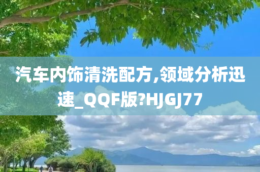 汽车内饰清洗配方,领域分析迅速_QQF版?HJGJ77