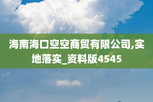 海南海口空空商贸有限公司,实地落实_资料版4545